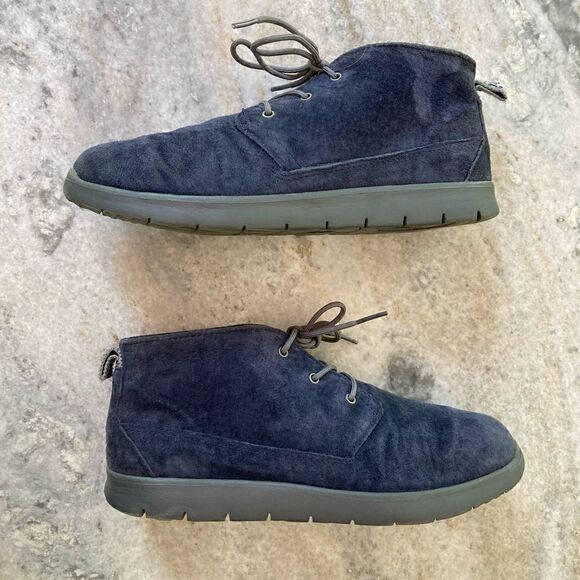 UGG Treadlite Canoe Blue Suede Neumel Chukka Sneaker Shoe, Size 5 - Picture 6 of 14